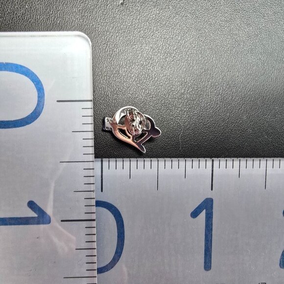 Sterling Silver Heart & Arrow Stud Earrings With Sparkling CZ Stone (NWOT) - Picture 7 of 7